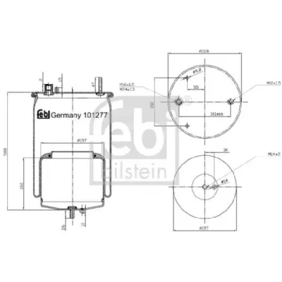 Kuva FEBI BILSTEIN 101277 Metallipalje, ilmajousitus