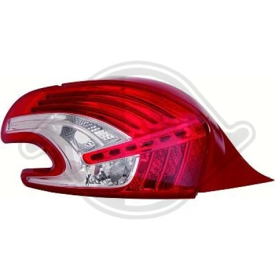 Kuva DIEDERICHS 4227090 Takavalot Oikea PY21W, R10W, P21W PEUGEOT: 208 I Hatchback