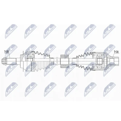 Kuva Vetoakseli, Etuakseli, oikea FIAT SEDICI, SUZUKI SX4 OE 4410179JG0, 71768698