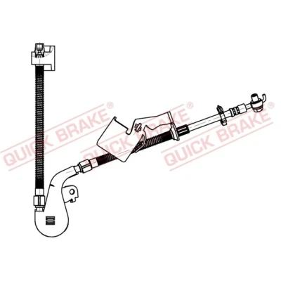Kuva QUICK BRAKE 50.703X Jarruletku 640 M10x1 PEUGEOT: 407 SW, Sedan