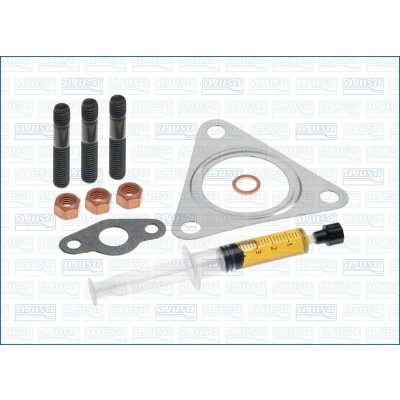 Kuva AJUSA JTC11636 Asennussarja Turboahdin with studs, syringe oil Tiivisteillä asennusohjeella MERCEDES BENZ: B sarja