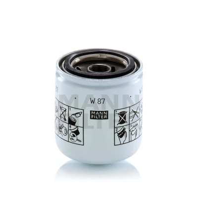 Kuva MANN FILTER W 87 Öljynsuodatin M 20 X 1.5 Ruuvattava suodatin