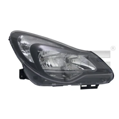 Kuva TYC 20 12629 15 2 Ajovaloumpio Oikea H7, W21/5W, PSY24W, H1 Oikeanpuoleiselle liikenteelle Sähkömoottorilla OPEL: Corsa D Hatchback