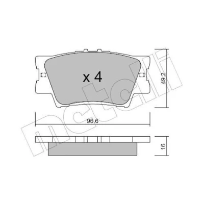Kuva Jarrupalasarja, levyjarru METELLI 22 0749 0