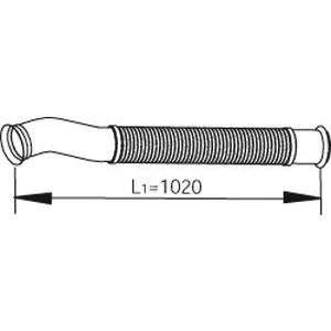 Kuva DINEX 22188 Pakoputki 1020, 1020 Edessä 124,8 Euro 5