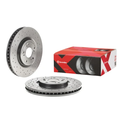 Kuva BREMBO 09.B269.1X Jarrulevyt 320 32 5 rei&#039;itetty/tuuletettu sisältä pinnoitettu hiiliteräs Ruuveilla HONDA: ACCORD 8 Kombi,