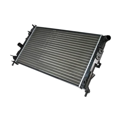 Kuva THERMOTEC D7X009TT Jäähdytin Alumiini, Muovi 608 359 26 Käsivaihteisto Jäähdytysrivat mekaan. kiinnitetyt OPEL: Vectra B Sedan