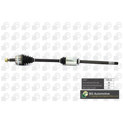 Kuva Vetoakseli, Etuakseli, oikea NISSAN, OPEL, RENAULT, VAUXHALL OE 7711135283, 8200169288, 8200499895
