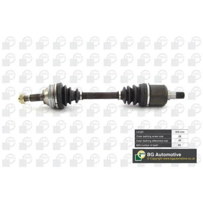 Kuva Vetoakseli, Etuakseli, oikea, vasen LAND ROVER FREELANDER I, Soft Top I OE TDB000360, TDB000500