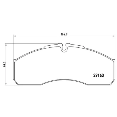 Kuva BREMBO P A6 022 Jarrupalat Kulumisenilmaisemelle Ilman tarvikkeita IVECO: DAILY 3, 3 Kasten/Kombi
