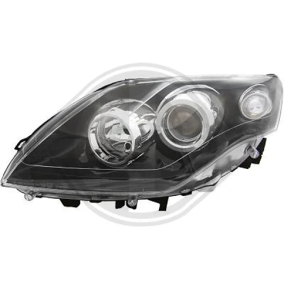 Kuva DIEDERICHS 4474083 Ajovaloumpio Vasen H7/H7 Musta RENAULT: LAGUNA 3 Grandtour