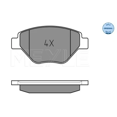 Kuva MEYLE 025 239 3418 Jarrupalat ORIGINAL Quality Etuakseli Ilman kulumisenilmaisinta Huudonvaimennuspellillä RENAULT: MEGANE 2, 2 Stufenheck