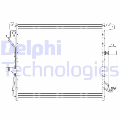 Kuva DELPHI CF20228 Ilmastoinnin Lauhdutin Vedenerottimella 16 10 461