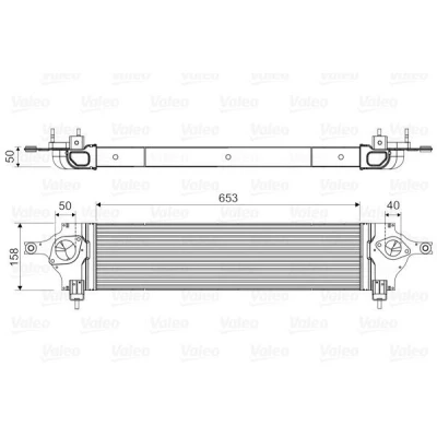 Kuva VALEO 818589 Välijäähdytin ilman EGR venttiiliä NISSAN: Qashqai / Qashqai+2 I