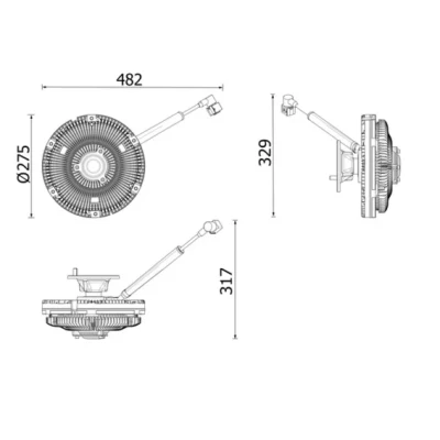 Kuva MAHLE ORIGINAL CFC 269 000P Viskokytkin