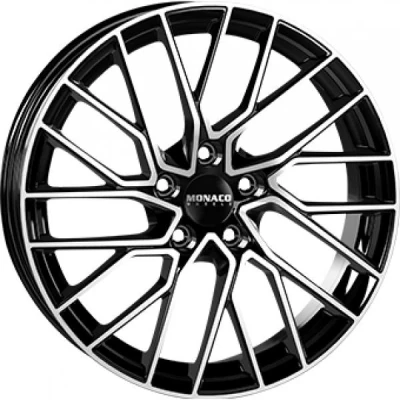Kuva Monaco GP11 Gloss Black Polished 8x19 5/114.3 ET47 B67.1