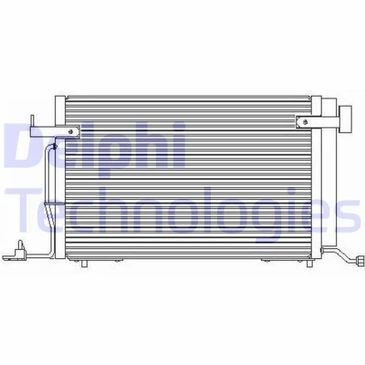 Kuva DELPHI TSP0225176 Ilmastoinnin Lauhdutin Vedenerottimella 14 CITROËN: Xsara Hatchback, Farmari, Berlingo / First I