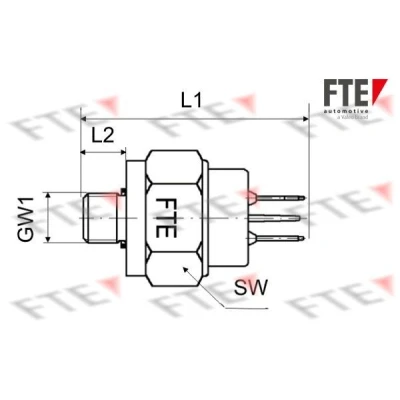 Kuva FTE 9910201 Jarruvalokytkin