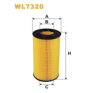 Kuva WIX FILTERS WL7320 Öljynsuodatin Suodatinpanos VOLVO: V70 3, XC60 I, V60 FORD: MONDEO 4 Turnier, 4, Focus 2