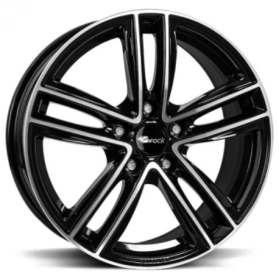 Kuva Brock RC27 Black Full Polish 6.5x17 5/112 ET38 B57.1 Alumiinivanteet