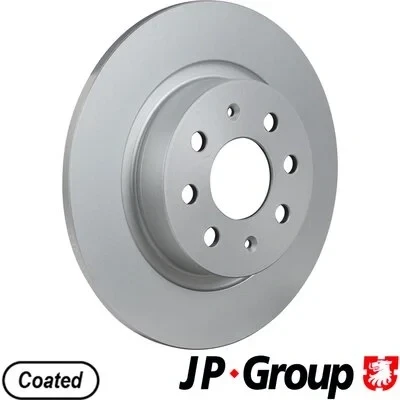 Kuva JP GROUP 3363200300 Jarrulevyt Taka akseli 264 10 4 täysi pinnoitettu OPEL: Corsa E Hatchback, FIAT: Grande Punto Evo Hatchback