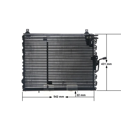 Kuva MAHLE ORIGINAL AC 150 000S Ilmastoinnin Lauhdutin ilman vedenerotinta 540 MERCEDES BENZ: W124 Sedan, Coupe, E sarja T modell