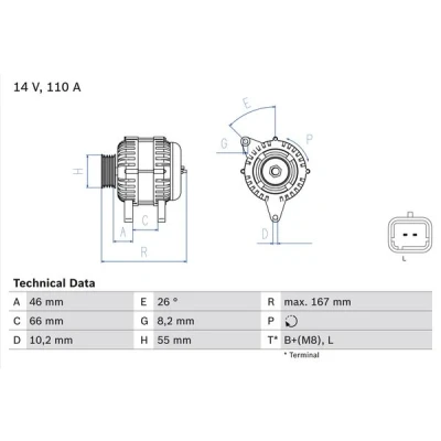 Kuva Laturi BOSCH 0 986 042 181