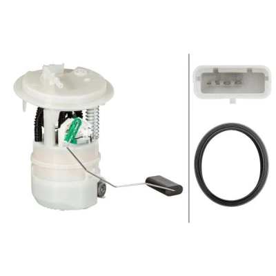 Kuva HELLA 8TF 358 146 531 Polttoainepumppu Tiivisteillä, Säiliön anturilla Paineensäätimellä Sähköinen CITROËN: C4 I Hatchback, C5 Hatchback