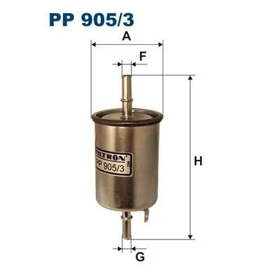 Kuva FILTRON PP 905/3 Polttoainesuodatin Letkusuodatin 8 CHEVROLET: Aveo / Kalos Hatchback, Sedan, DAEWOO: Hatchback