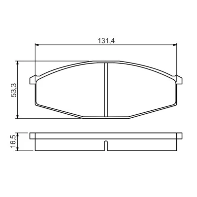Kuva BOSCH 0 986 494 566 Jarrupalat Low Metallic
