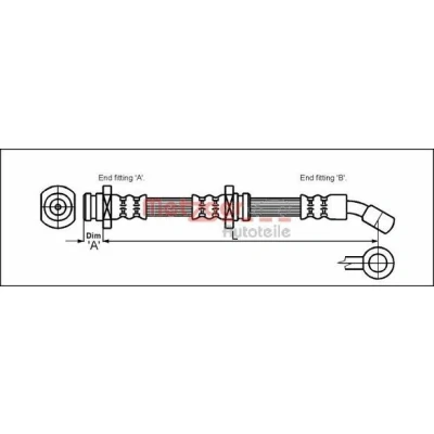 Kuva METZGER 4114791 Jarruletku 465 M10 x 1