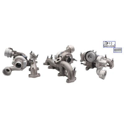 Kuva TURBO MOTOR PA54399700060 Turboahdin Pakokaasuahdin, pneumaattisesti säädetty toimilaite (aktuaattori) Tiivisteillä