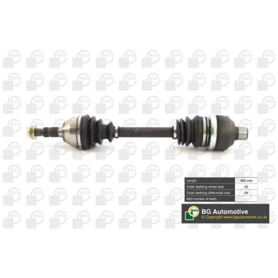 Kuva BGA DS9516R Vetoakseli Etuakseli, oikea 560, 560 OPEL: Astra H Caravan, Zafira B