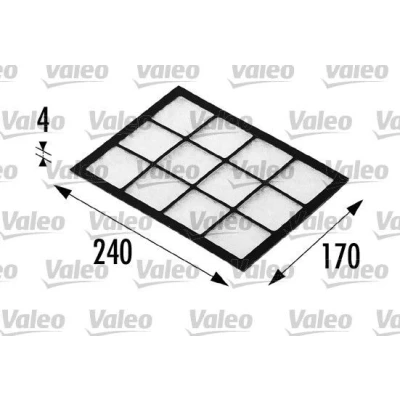 Kuva VALEO CLIMFILTER COMFORT 698690 Raitisilmasuodatin Hiukkassuodatin 230 170 2 FIAT: Siena