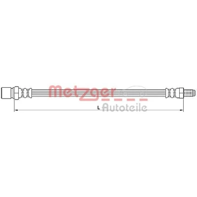 Kuva METZGER 4110641 Jarruletku 208 M10 x 1 MITSUBISHI: Lancer 7