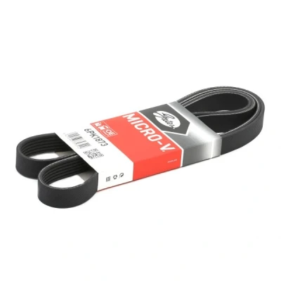 Kuva GATES 6PK1873 Moniurahihna 1873 6 Polyesteri, EPDM (eteenipropeeni dieeni kumi) FleetRunner Micro V BMW: 3 Sedan, MITSUBISHI: Grandis