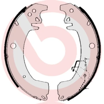 Kuva BREMBO S 68 537 Jarrukengät 255 45