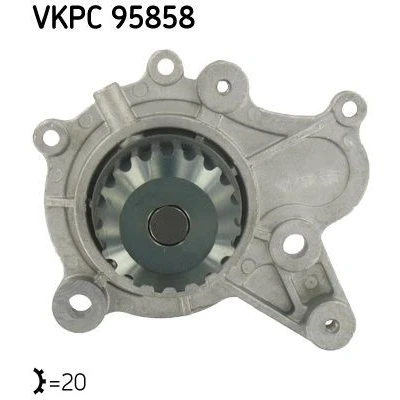 Kuva SKF VKPC 95858 Vesipumppu 20 Tiivisteillä Metalli Hammashihnavedolle HYUNDAI: Santa Fe I