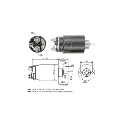 Kuva Magneettikytkin, käynnistin FORD OE 1061272, 1345314, 1477974
