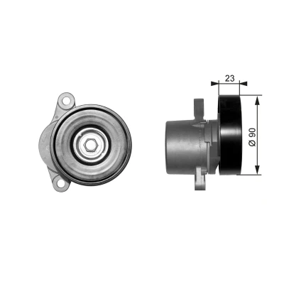 Kuva GATES FleetRunner Micro V Kit T38156 Kiristysrulla SUZUKI: Grand Vitara 2 SUV, Liana Sedan, 1 SUV