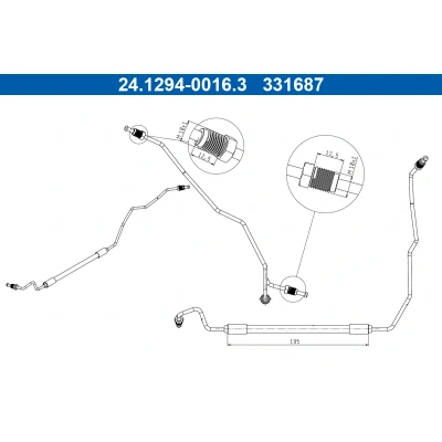 Kuva ATE 24.1294 0016.3 Jarruletku 195 RENAULT: MEGANE 3