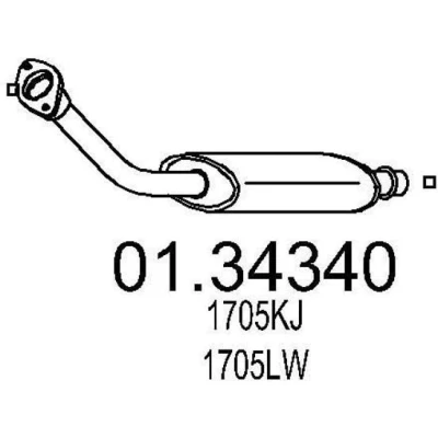 Kuva MTS 01.34340 Etupakoputki CITROËN: Berlingo / First I