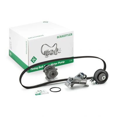 Kuva INA 530 0345 30 Vesipumppu + Jakohihnasarja Vesipumpulla, Asennusmateriaalilla VOLKSWAGEN: Golf 4 Variant, 4, Bora Sedan