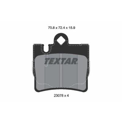 Kuva TEXTAR epad 2307881 Jarrupalat Kulumisenilmaisemelle MERCEDES BENZ: S sarja Sedan, Coupe