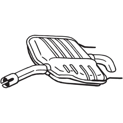 Kuva Takaäänenvaimentaja, Taakse, oikea OPEL VECTRA C, C GTS OE 24422152, 5852181
