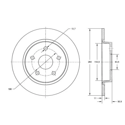 Kuva Jarrulevy TOMEX Brakes TX 73 01