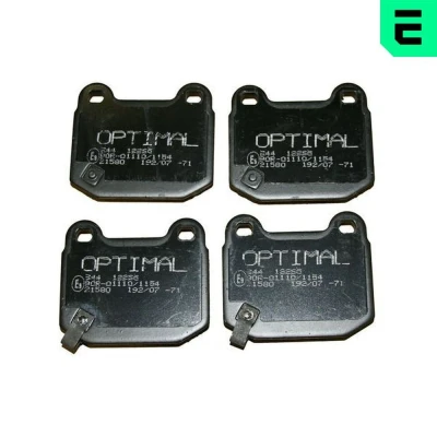 Kuva OPTIMAL BP 12265 Jarrupalat Taka akseli Sis. kulumisenilmaisimen SUBARU: Impreza II Sedan, III Hatchback, Farmari
