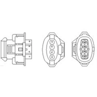 Kuva MAGNETI MARELLI 466016355124 Lambda Anturi Lämmitetty 4 OPEL: Vectra C Caravan, Sedan, CC