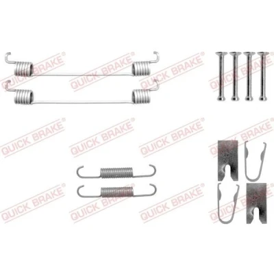 Kuva QUICK BRAKE 105 0042 Tarvikesarja Jarrukengät NISSAN: Tiida Hatchback, Sedan