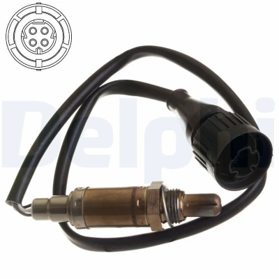 Kuva DELPHI ES10254 12B1 Lambda Anturi Sormisondi, Lämmitetty BMW: 3 Coupe, 5 Sedan, Sedan